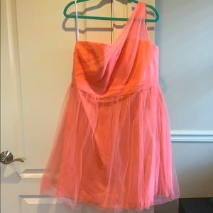 One shoulder baby doll dress
